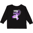 thumbnail image 3 of Inktastic I Wear Purple For My Aunt Lupus Awareness Boys or Girls Long Sleeve Toddler T-Shirt, 3 of 5