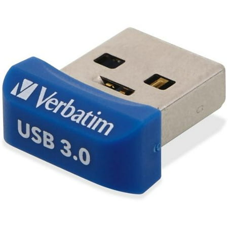Verbatim 64GB Store 'n' Stay Nano USB 3.0 Flash Drive - Blue - TAA Compliant Verbatim 64GB Store 'n' Stay Nano USB 3.0 Flash Drive - Blue - TAA Compliant