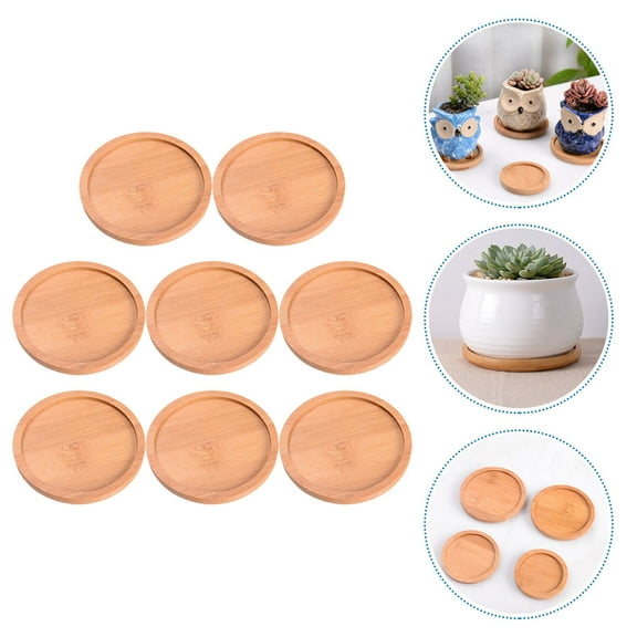 8pcs Plant Saucers Round Flowerpot Trays Succulent Pot Saucers Planter Pot Trays
