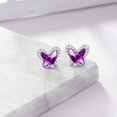 thumbnail image 5 of AOBOCO Butterfly Earrings 925 Sterling Silver Butterfly Earrings Stud Earrings with Crystal Butterfly Jewelry Gifts for Women, 5 of 7