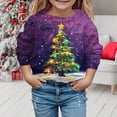 thumbnail image 2 of Ccpelsie Boys Sweatshirt Cotton Lightweight Kids Winter Warm Sweater Crewneck Pullover Tops for Toddler(Purple,3-4 Years), 2 of 4