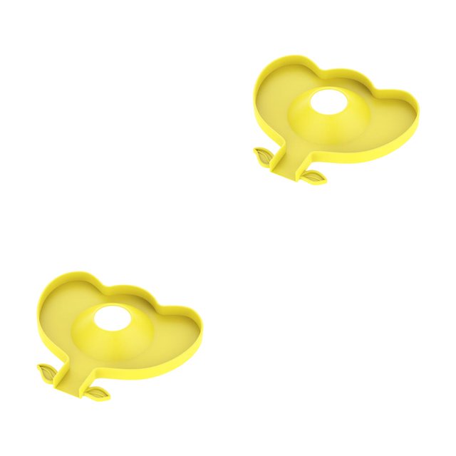 Advancent Tapete para grifo de agua, protector contra salpicaduras de cocina de silicona, colector de agua, Protector reutilizable, almohadilla Amarillo 2Conjunto