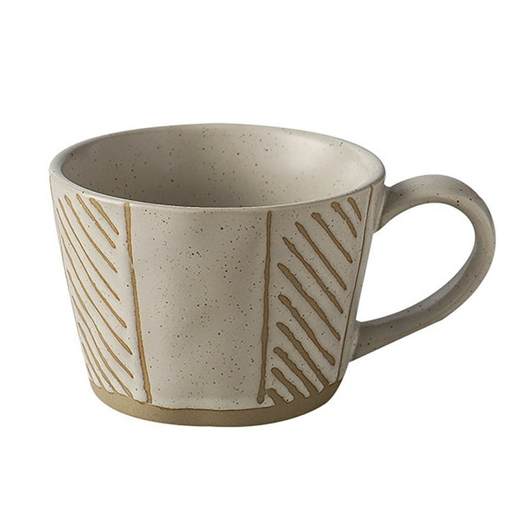 12oz Coffee Mug, Vintage Ceramic Coffee Mugs Stoneware Coffee Cups with  Handle for Latte, Espresso,Cappuccino,Hot chocolate,Milk Mugs Dishwasher ...