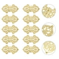 thumbnail image 7 of Alvinma Flower Engraved Jewelry Box Hinges for Furniture - 10pcs, 7 of 7