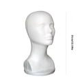 thumbnail image 5 of HHEN Female Styrofoam Hat Glasses Hair Wig Mannequin Stand Display Head Model Chest, 5 of 6