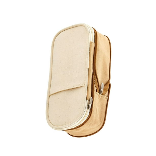 Injueey Estuche para lápices de gran capacidad, estuche para lápices, estuche de doble capa con cremallera, organizador de almacenamiento de cartulina Tipo 1