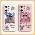 thumbnail image 5 of Case For OPPO FIND X6 X3 REALME X7 X50 RENO 2 4Z 4 6 Lite 5Z 5F 4G 5G PRO Liquid Silicone Case Cartoon Lilo & Stitch Angel, 5 of 5