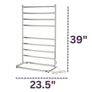 Warmrails Hyde Park Towel Warmer, Height 38 inch x Width 23.6 inch, Chrome Finish - Model WHC