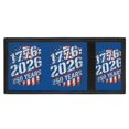 thumbnail image 4 of CHAQLIN Vintage American Flag 250th Anniversary Distressed Print Kids Trifold Wallet, Polyester Clutch Coin Pouch for Sports, Slim Lightweight Trifold Card Wallet, 4 of 7