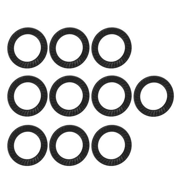 Lock Washer Ribbed Lock Washer Steel Lock Washer Washer Set 10pcs Steel Ribbed Lock Washer Spacers Washers Anti Skid Gaskets With Double Sided Ridges M12