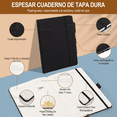 thumbnail image 3 of Libreta Bolsillo A5 Rayas Con Pluma 200 Páginas 20 Piezas negro, 3 of 5