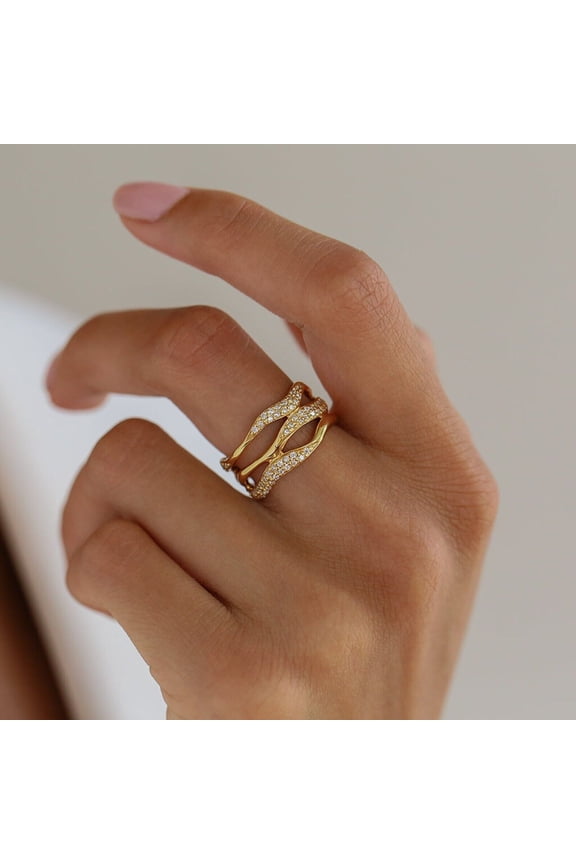 1.00Ct Round Cut Lab-Created Diamond Wedding Wide Band Ring 4k Yellow Gold Plated Silver