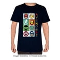 thumbnail image 1 of Playera Avengers para Niño Juvenil, Manga Corta con Estampado de Logos Negro Talla 14, 1 of 3