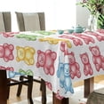 thumbnail image 5 of Yayeee Tablecloths 54" x 54" Rectangle Wrinkle Resistant Party Table Cover, Gummy Bear Pattern, 5 of 8