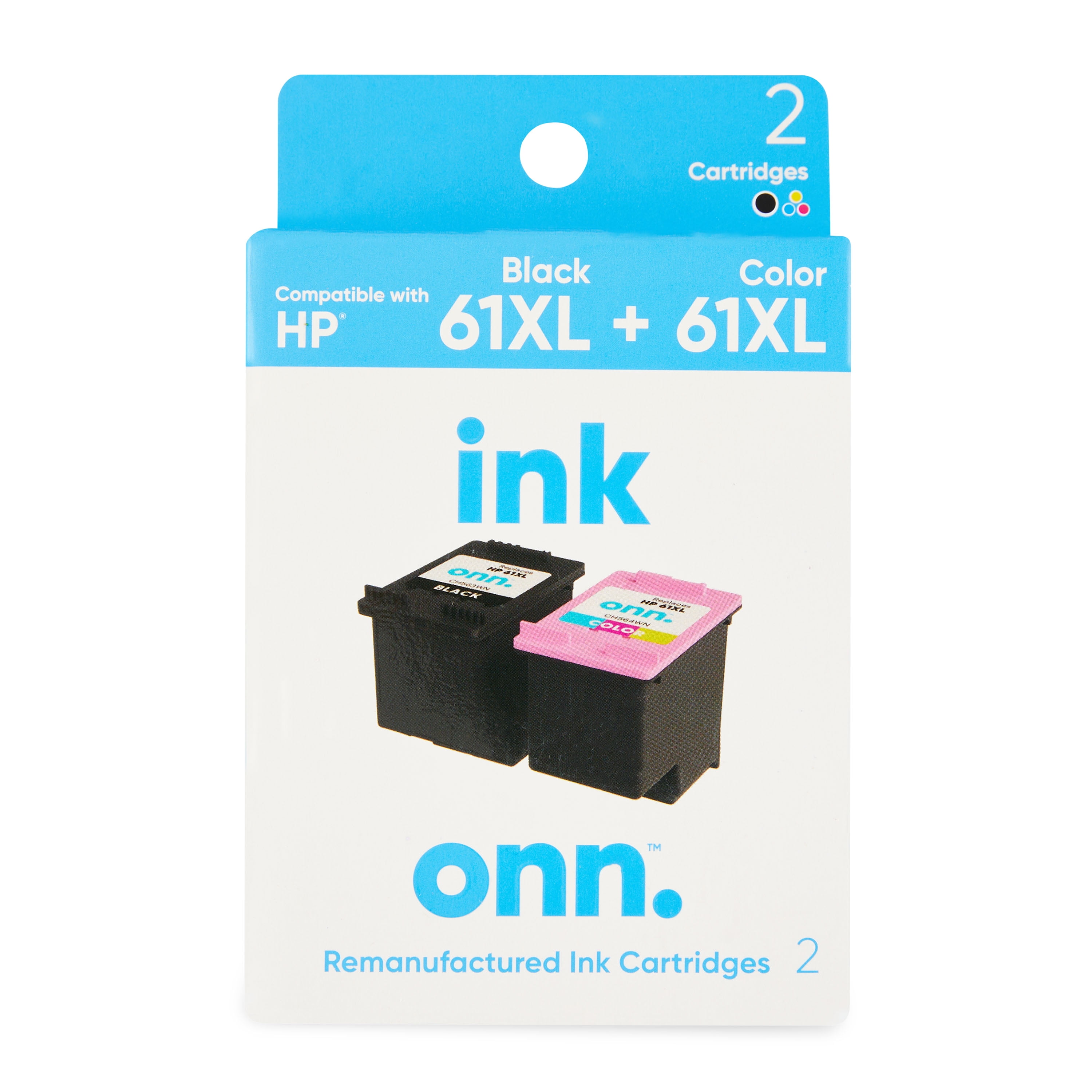 Het koud krijgen Verpersoonlijking Reusachtig onn. Remanufactured Ink Cartridge, HP 61XL Black, 61XL Tri-Color, 2  Cartridge - Walmart.com