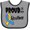 Heather and Black, variant on Inktastic Proud of my Brother Down Syndrome Awareness Boys or Girls Baby Bib