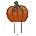 thumbnail image 4 of Metal Pumpkin Stake Fall Yard Sign Autumn Harvest Outdoor Pumpkin Lawn Ornaments Rustic Pumpkin Garden Sign Decor for Fall Halloween Thanksgiving Outdoor Decorations, 4 of 6