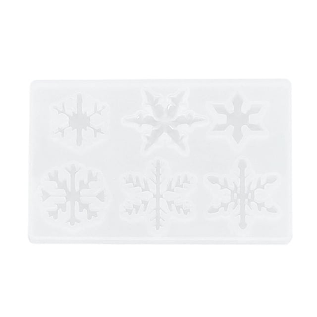 Naiovety Molde de silicona para copos de nieve, 6 cavidades para el hogar, la Oficina, el comedor, el Hotel, fiestas, vacaciones, colgante, Cocina y Comedor