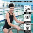 thumbnail image 5 of Swimming Caps For Women Swimming Nylon Cloth Pleated Swim Cap For Long Hair Large High Elastic Bathing Cap Swim Hats, 5 of 5