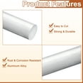 thumbnail image 4 of Uxcell Round Aluminum Rods, Aluminum Round Rod Solid Lathe Bar Stock for Industry Construction DIY Crafts 19mm x 405mm 2Pcs, 4 of 5