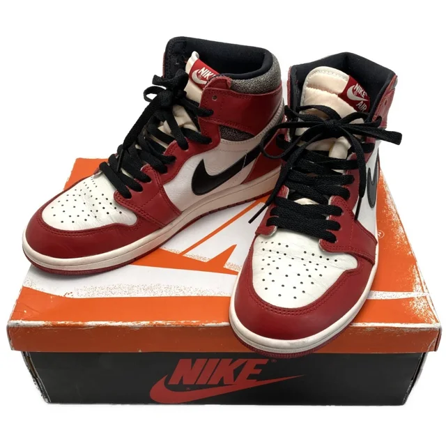 N I-K-E A i r-Jor-dan 1 RETRO HIGH OG DZ5485 612 Red White Sneakers Size 26.5cm with