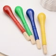 4pcs Toddler Paint Brushes Plastic Handle Nylon Painting Brush for