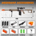 thumbnail image 4 of Fusil de francotirador eléctrico Toy Gun ALLROAD, 91 cm, 100 balas de espuma, 4 of 7
