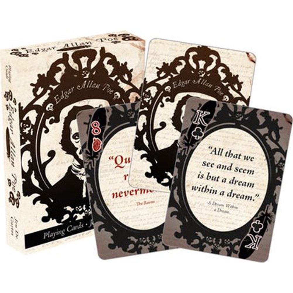 EDGAR ALLAN POE PLAYING CARD DECK 52 CARDS