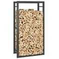 thumbnail image 2 of vidaXL Firewood Rack Storage Fire Log Stand Stacker Holder Matt Black Steel, 2 of 6