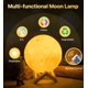 thumbnail image 2 of Lámpara de luna, 16 colores, impresión 3D, luz LED de noche, luz de luna con soporte y control remoto, regulable y ajuste de tiempo, recargable por USB para regalo de cumpleaños de los amantes de los niños (4,8 pulgadas), 2 of 6