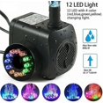 thumbnail image 1 of SHAR 15W 800L/h Fountain Pump with 12 LED Lights, 1 of 5