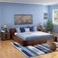 thumbnail image 7 of FOA Elbert I 3pc Natural Tone Solid Wood Bedroom Set - King + 2 Nightstands, 7 of 7