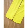 thumbnail image 6 of inhzoy Kids Girls Full Length Leggings Thin Velvet Tights Stockings Solid Color Ballet Dancewear Yellow 7-8, 6 of 8