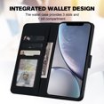 thumbnail image 4 of Compatible avec iPhone XR Étui Portefeuille Motif Animaux Mignons avec Fentes pour Cartes Couverture Rabattable, 4 of 5
