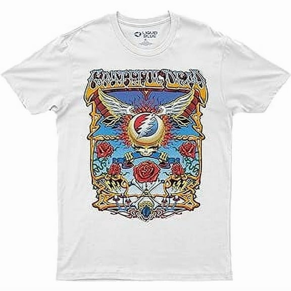 100% cotton tshirts men tee Liquid Blue Grateful Dead Flying SYF Aoxomoxoa T-Shirt