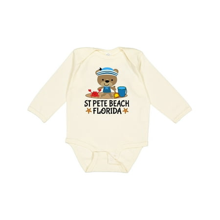

Inktastic St Pete Beach Florida Gift Baby Boy Long Sleeve Bodysuit