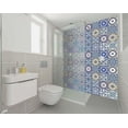 thumbnail image 3 of 7" x 7" Blue Gray Yellow Pop Peel and Stick Removable Tiles, 3 of 5