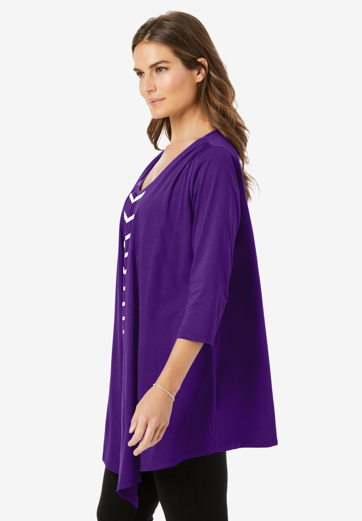 Plus Size 7-Day Layered 2-In-1 Tunic - image 3