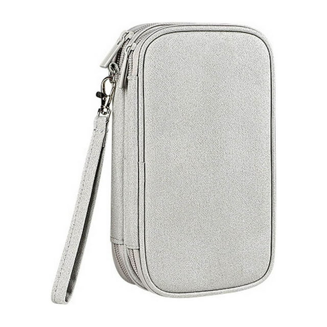 Power Hard Disk Protective Sleeve Charging Treasure U Disk Shield Headset Data Cable Digital Accessories Storage Bag Multi-Layer Protective Sleeve Large Storage Bags