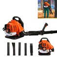 thumbnail image 2 of Floseru Backpack Leaf Blower, 2 Stroke Engine 550 CFM Air Volume Tank Leaf Blower 52CC Gas Powered Blowers Snow Blower for Lawn Care Road Cleaning, 2 of 10
