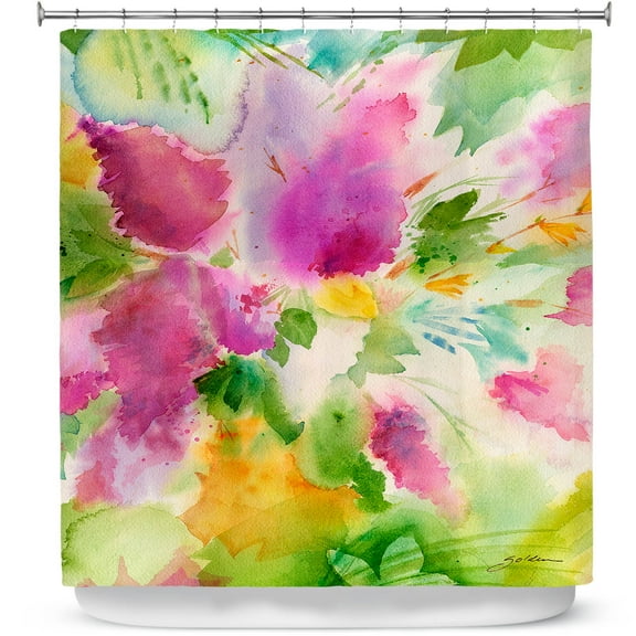 Shower Curtains 70" x 93" from DiaNoche Designs by Sheila Golden - Lilacs