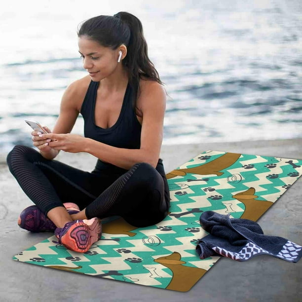 Suede & Natural Rubber Travel Yoga Mat – Right at Home Decor