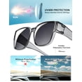 thumbnail image 3 of Polarized Fit Over Sunglasses for Men Women, UV400 Over Glasses Sunglasses, Lightweight 24g TR90 Oversize Fitover for Driving Fishing, 3 of 7