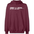 thumbnail image 2 of OXI Hoodie Sweatshirt - Annoy a Liberal, Basic Casual Hoodie for Men's and Women Fleece Hoodie Long Sleeve - Maroon 3X-Large, 2 of 3