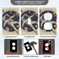 thumbnail image 3 of Yayeee Toggle Light Switch Wall Plate 1-Gang 4.5"x2.7" Home Decorative Outlet Cover, Astronaut Floating, 3 of 7