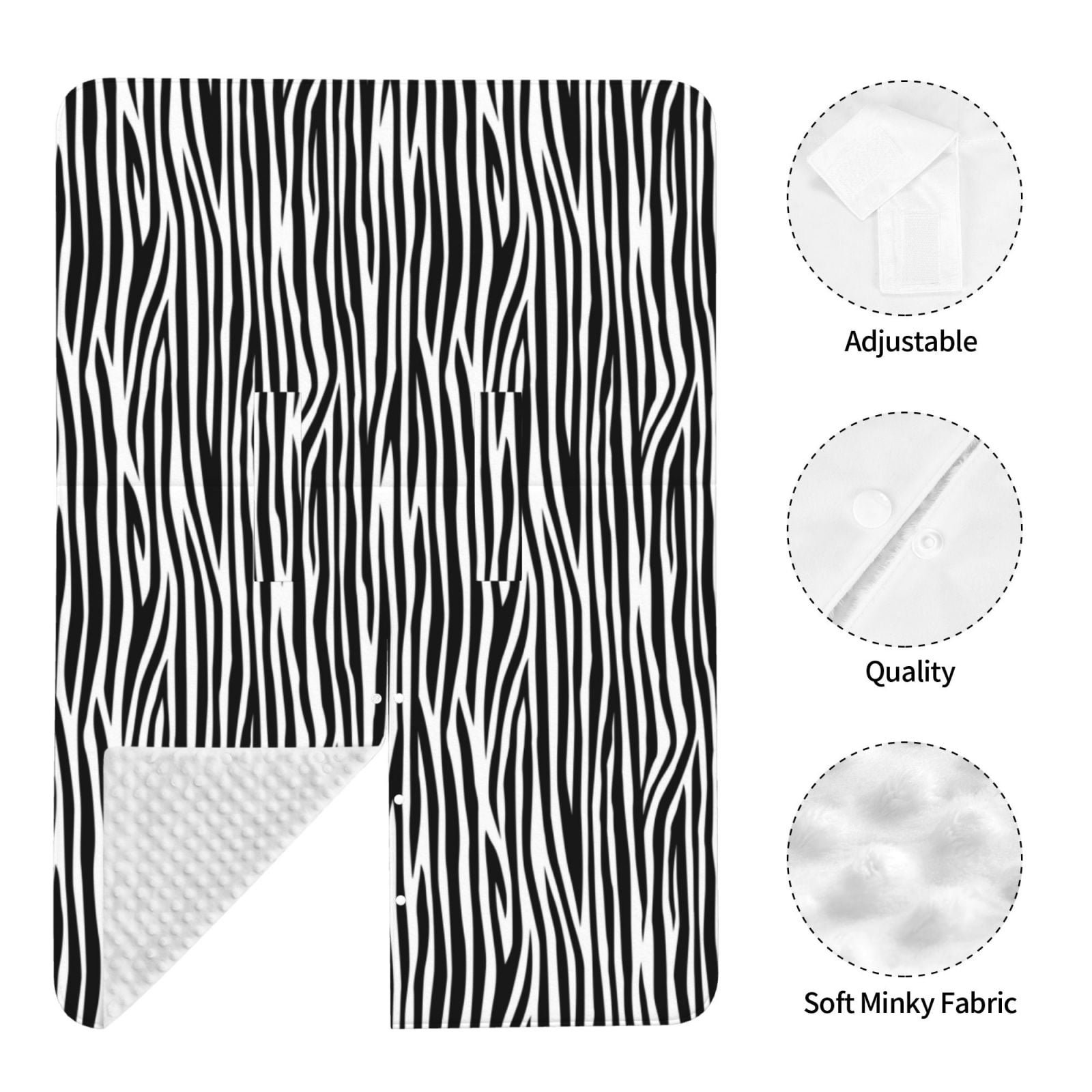 Naloa Zebra Skin Baby Car Seat Cover, Breathable Baby Carrier Cover, Multiuse Baby Carrier Cover & Nursing Breastfeeding Cover