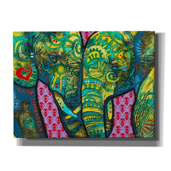 Epic Graffiti 'Love Immensely' by Dean Russo, Canvas Wall Art, 16"x12"