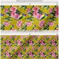 thumbnail image 2 of Soimoi Cotton Poplin Fabric Bird,Leaves & Rose Floral Printed Craft Fabric by the Yard 42 Inch Wide, 2 of 7