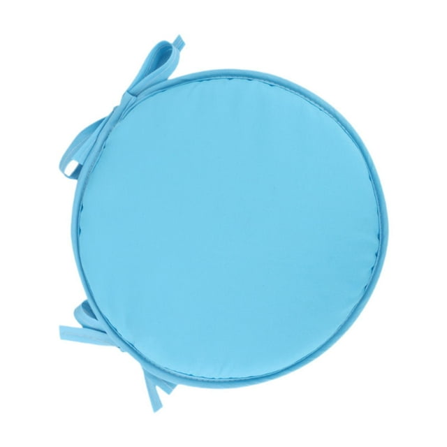 Almohadilla de cojín de cojín de silla redonda para decoración del hogar de té de Azul 38 cm