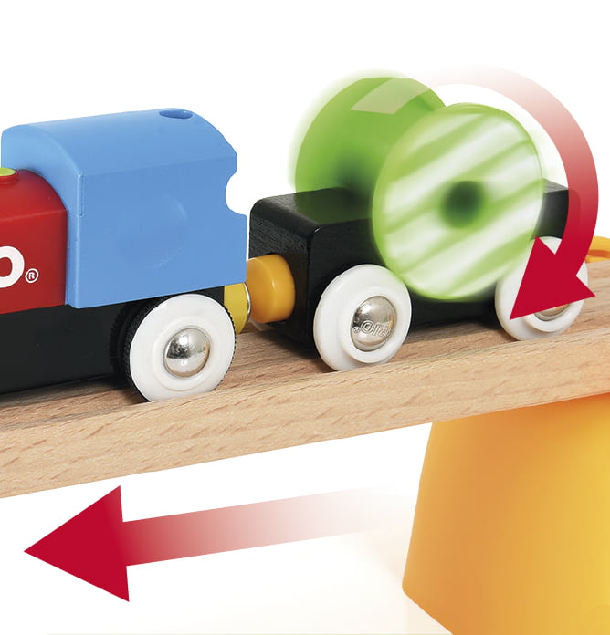 BRIO Wooden Train Railway Mechanical Switch Action Track Piece works w/ Thomas 